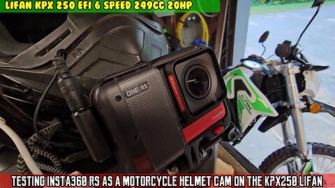 Is the Insta360 RS better than the Gopro 11? best settings for motovloging. E5 Lifan KPX 250