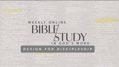 Designed For Discipleship