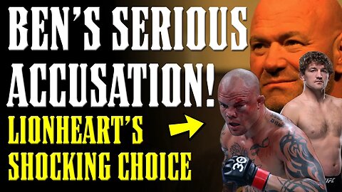 Ben Askren says UFC RIGGED a FIGHT!! & Anthony Smith's SHOCKING Choice Explained!!
