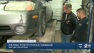 Paying for pothole damage