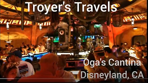 Oga's Cantina at Disneyland, CA with Troyer's Travels