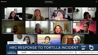 HRC response to tortilla throwing incident