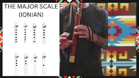 How To Easily Play The Major Scale On The Native American Flute (Ionian)