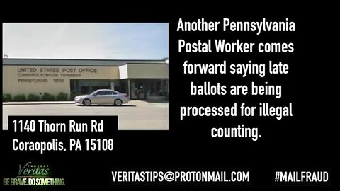 2020 Election; MASSIVE Fraud - Documentation Pennsylvania Election Whistleblower