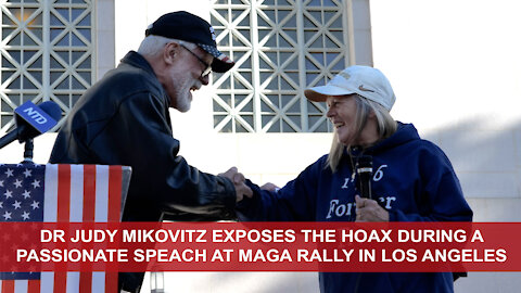 Dr. Judy Mikovitz Exposes the Hoax In Fiery Speech at Trump Rally