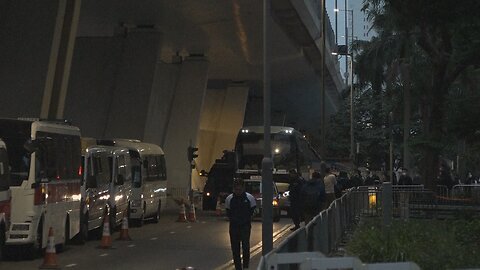 Images outside Hong Kong court ahead of dissident Jimmy Lai's trial start