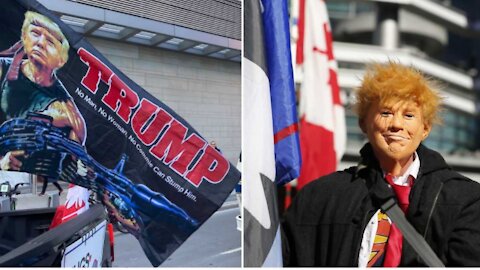 Toronto Anti-Mask Protest Looked Like Trump Rally This Weekend (PHOTOS)