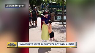 Snow White steps in to help youngster