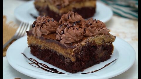 German Chocolate Poke Cake Recipe