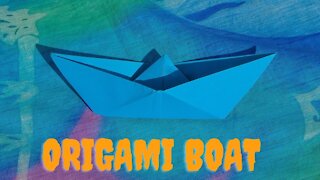 How to make origami boat - easy