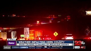 Weather impacting Kern County: I-5 S freeway opening after closures