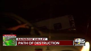 Storm leaves behind destruction in Rainbow Valley