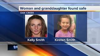 Oak Creek Police: Missing granddaughter found safe, grandmother arrested