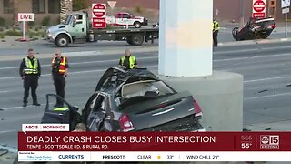 Deadly crash closes Scottsdale Road