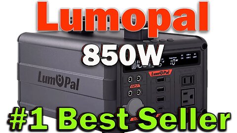 Lumopal 850W Portable Power Station 600Wh Solar Generator For Home Outdoor Camping RVs Hunting