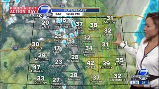 Snow moves east- cool and breezy Saturday in Denver