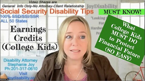 College Kids and Disability - How to Protect Yourself Financially Before You Can't (TELL YOUR KIDS)