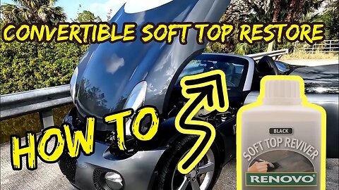 How to Restore a CONVERTIBLE TOP on your CAR - Pontiac Solstice / Saturn SKY / All CLOTH TOPS!