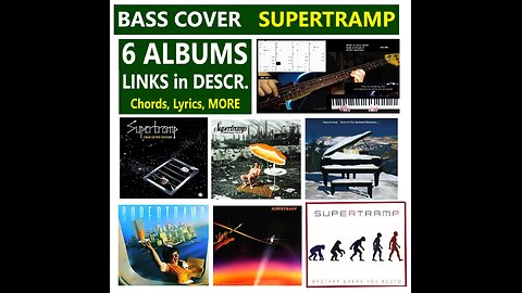 Bass cover SUPERTRAMP:: 6 ALBUMS :: _ Chords, Lyrics, MORE