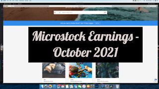 Microstock Earnings - October 2021