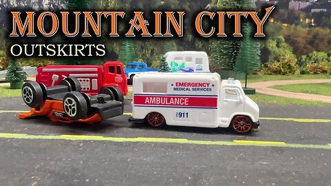 Mountain City Outskirts 19 - hotwheels matchbox fire police ambulance maisto diecast
