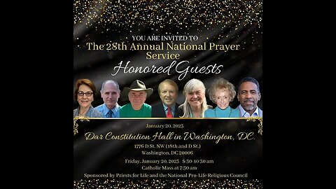 Join us at the National Prayer Service with these Special Guests