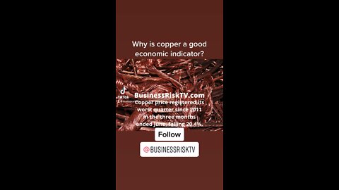 Keep your eye on the price of copper to flag up progress towards global recession and recovery￼