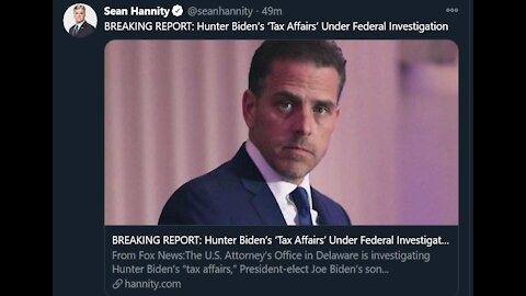 BREAKING NEWS! HUNTERS FRAUD,YOUTUBE CENSORS,CORRUPT