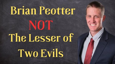 Brian Peotter is NOT the lesser of two evils in the Colorado Senate race. Dont Vote for Joe O'Dea!