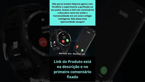 FILIEKEU novo Relógio inteligente Smartwatch tela Amoled para Android e IOS.#shorts.