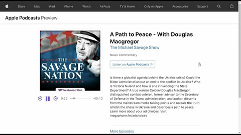 Col Macgregor on Savage Nation 10MAR22: "The last thing the United States needs is a major war."