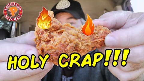 SUPA SPICY! Popeyes Ghost Pepper Chicken Wings Review 🐔🔥😮