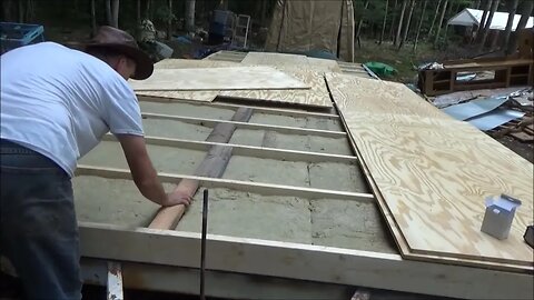 Starting Laying The Floor Boards For My Tiny House On Wheels