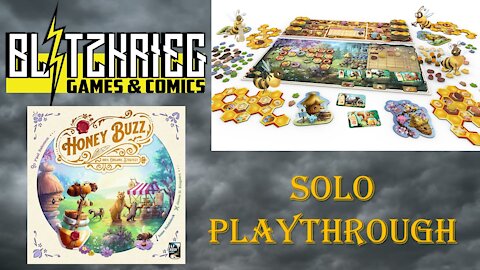 Honey Buzz Solo Playthrough Elf Creek Games Board Game