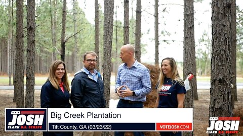 Liberty Bus Tour Stops at Big Creek Plantation (03/23)