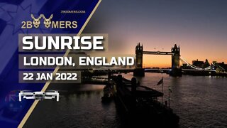 SUNRISE LONDON, ENGLAND - 22ND JANUARY 2022