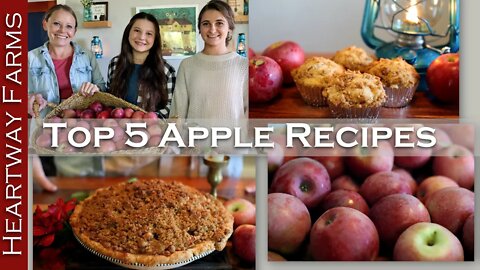 Five AMAZING Apple Recipes for you to make this Fall! | Putting Up Apples How-to Home Cooking Recipe