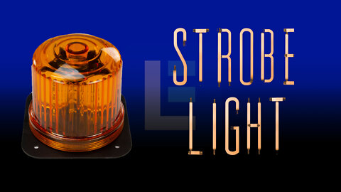 Amber LED 360 Degree Beacon - 20 LEDS - Battery Powered - 6" x 6" Steel Permanent Mounting Plate