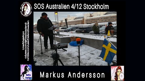 Markus Anderssons tal på Australien-protesten 4 december 2021