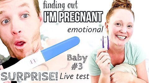 Finding Out I AM PREGNANT | SHOCKED *Emotional Video* with HUSBAND | Live Pregnancy Test