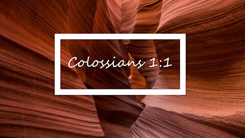 Colossians 1:1 KJV