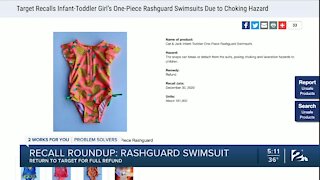 Recall Roundup: Rashguard Swimsuit, Infant Rompers, and French Silk Pie