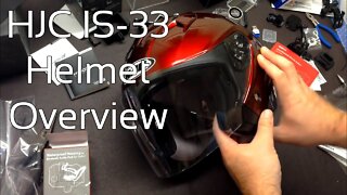 HJC IS33 Motorcycle Helmet Overview In Wine