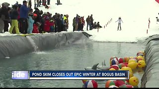 Bogus Basin pond skim celebrates the end of an epic season