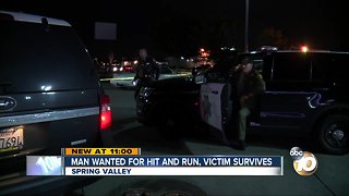 Man wanted for hit and run in Spring Valley