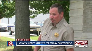 Nowata sheriff arrested for felony embezzlement