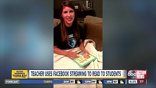 Teachers uses Facebook streaming to read to students