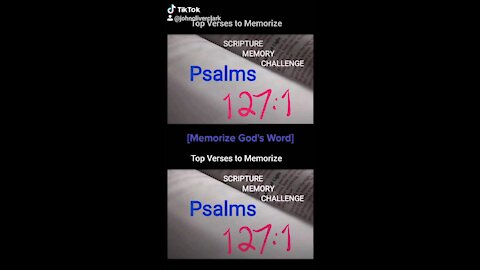 Top Verses To Memorize, Psalms 127:1