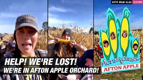 Help! We're Lost In A Maze! Went To Afton Apple Orchard | KETO Mom Vlog