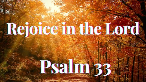 Psalm 33 With Harp ❤ Rejoice in the Lord, Music Therapy, Christian Meditation, Bible Study,